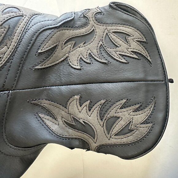 ROPER Women's Black Western Faux Leather Cowboy Boots With Stitching Design 6.5 - Picture 6 of 10